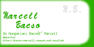 marcell bacso business card